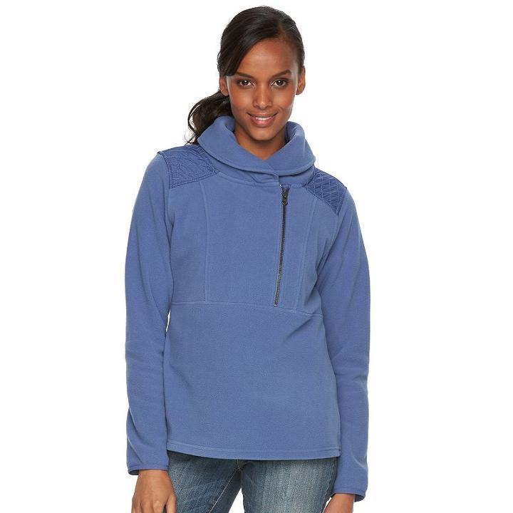 Women's Columbia Lake Mary Half Zip Fleece Jacket, Size: Large, Drk Purple