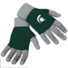 Adult Forever Collectibles Michigan State Spartans Knit Colorblock Gloves, Adult Unisex, Multicolor