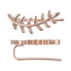 Lc Lauren Conrad Leaf Climber Earrings, Women's, Light Red