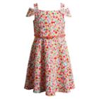 Girls 4-6x Youngland Pink Floral Off-the-shoulder Dress With Belt, Girl's, Size: 4, Ovrfl Oth