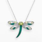 Chloe And Zoe Sterling Silver Peridot Dragonfly Pendant, Women's, Size: 18, Green