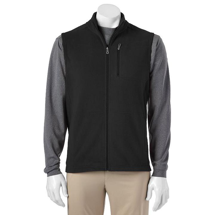 Big & Tall Croft & Barrow&reg; Classic-fit Arctic Fleece Vest, Men's, Size: 3xb, Black
