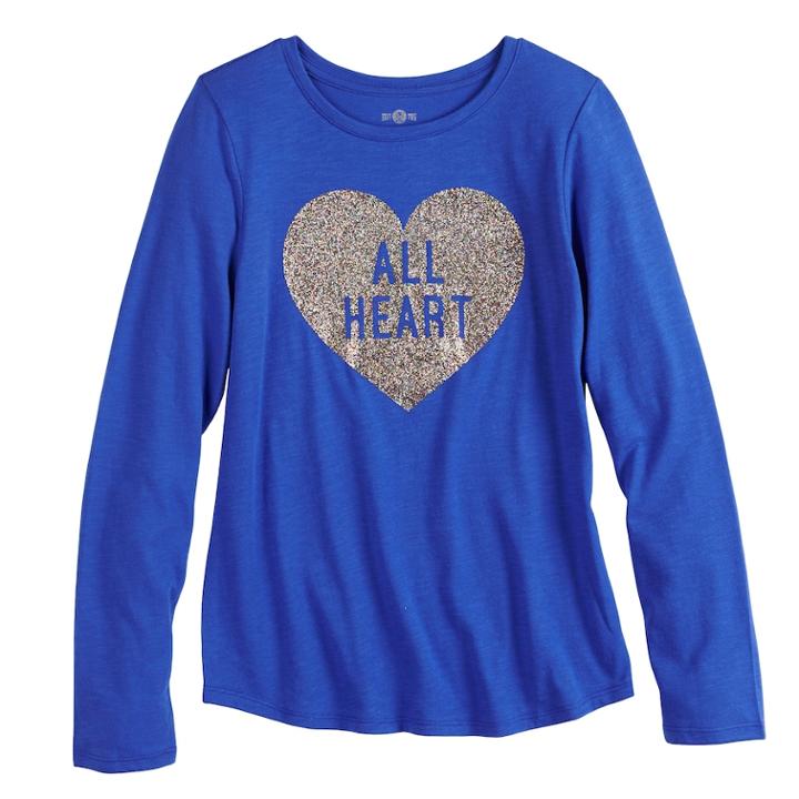 Girls 7-16 & Plus Size So&reg; Long Sleeve Graphic Tee, Size: 16, Natural