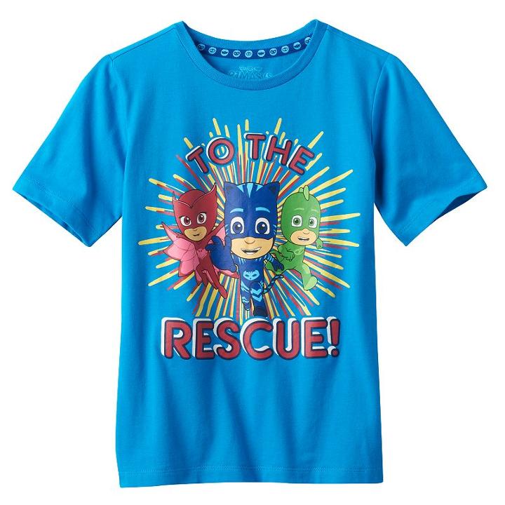 Boys 4-7 Pj Masks Gekko, Catboy & Owlette To The Rescue Graphic Tee, Boy's, Size: 4, Blue