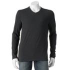 Men's Apt. 9&reg; V-neck Tee, Size: Large, Dark Grey