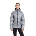 Women's Champion Hooded Puffer Jacket, Size: Medium, Grey