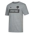 Men's Adidas Sporting Kansas City Triblend Tee, Size: Xxl, Dark Grey