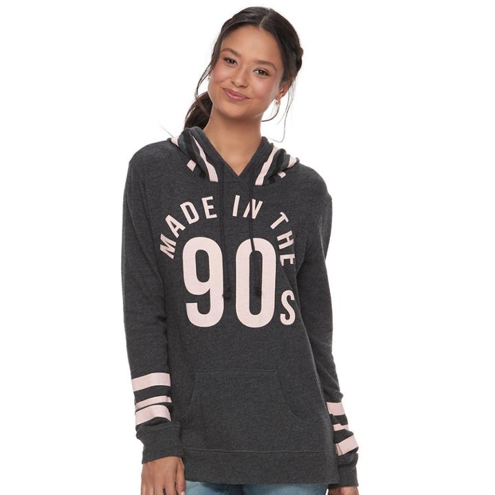 Juniors' Mighty Fine Made In The 90's Cozy Hoodie, Teens, Size: Small, Grey Other