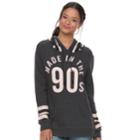 Juniors' Mighty Fine Made In The 90's Cozy Hoodie, Teens, Size: Small, Grey Other