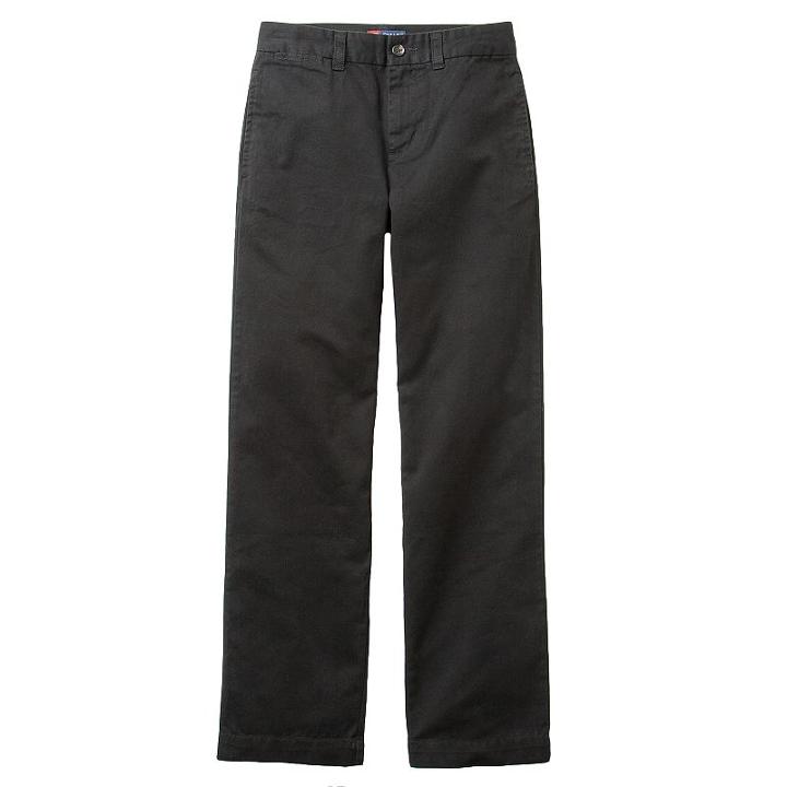 Boys 8-20 Slim Chaps Chino Pants, Boy's, Size: 12 Slim, Black