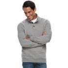Men's Croft & Barrow&reg; Classic-fit Stretch Fleece Mockneck Pullover, Size: Medium, Med Grey