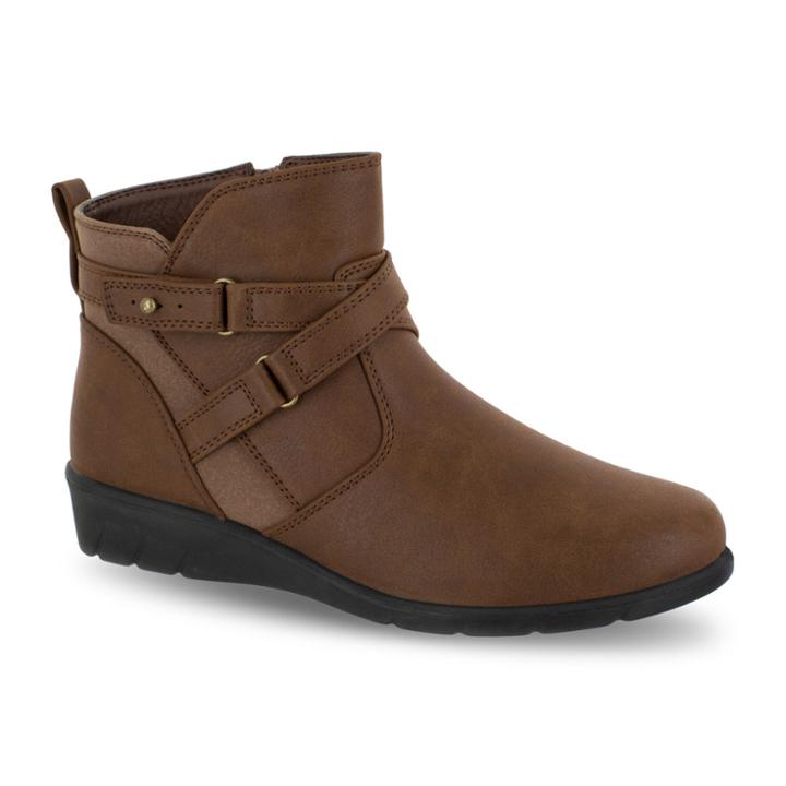 Easy Street Davis Women's Ankle Boots, Size: 9 Wide, Dark Brown
