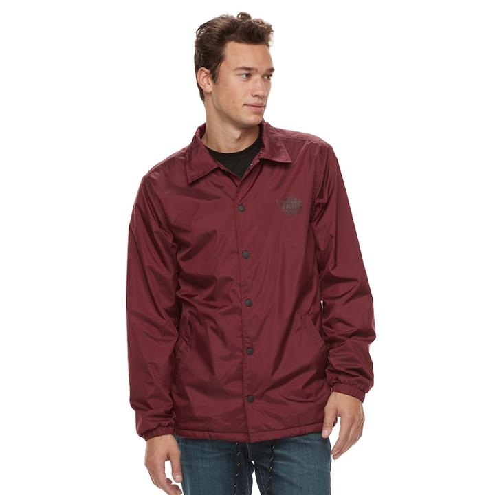 Men's Vans Onlyed Coaches Jacket, Size: Large, Med Brown
