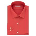 Big & Tall Van Heusen Regular-fit Solid Lux Sateen No-iron Spread-collar Dress Shirt, Men's, Size: 19 36/7b, Med Pink