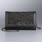 Simply Vera Vera Wang Jewel Envelope Clutch, Women's, Black