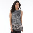 Women's Ab Studio Print Swing Tank, Size: Medium, Diamond Border