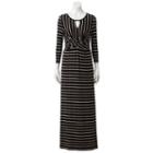 Women's Apt. 9&reg; Striped Twist Maxi Dress, Size: Xl, Other Clrs