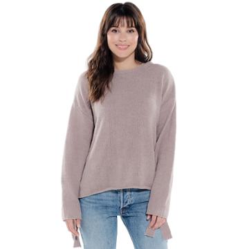 Juniors' Hint Of Mint High-low Sweater, Teens, Size: Xs, Brown Over