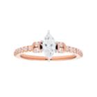 14k Gold Marquise Cut 3/4 Carat T.w. Igl Certified Diamond Engagement Ring, Women's, Size: 6.50, White