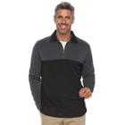 Men's Haggar In-motion Classic-fit Stretch Quarter-zip Pullover, Size: Medium, Med Grey