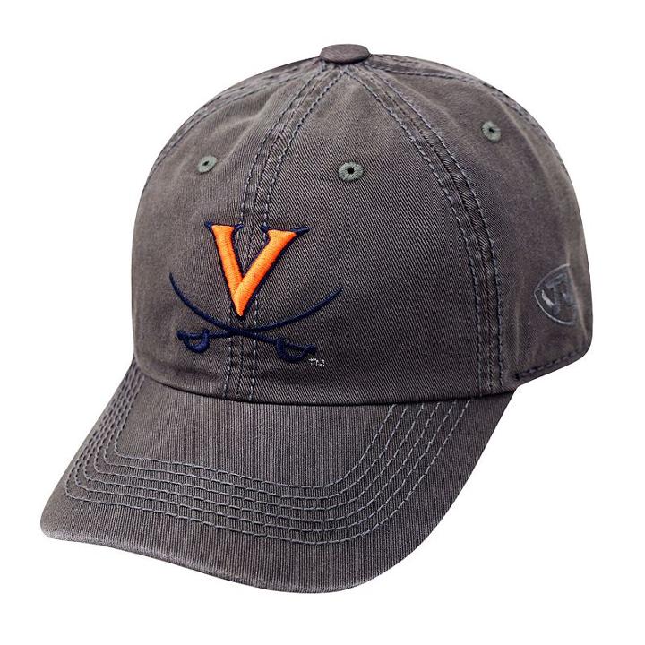 Youth Top Of The World Virginia Cavaliers Adjustable Cap, Men's, Grey (charcoal)