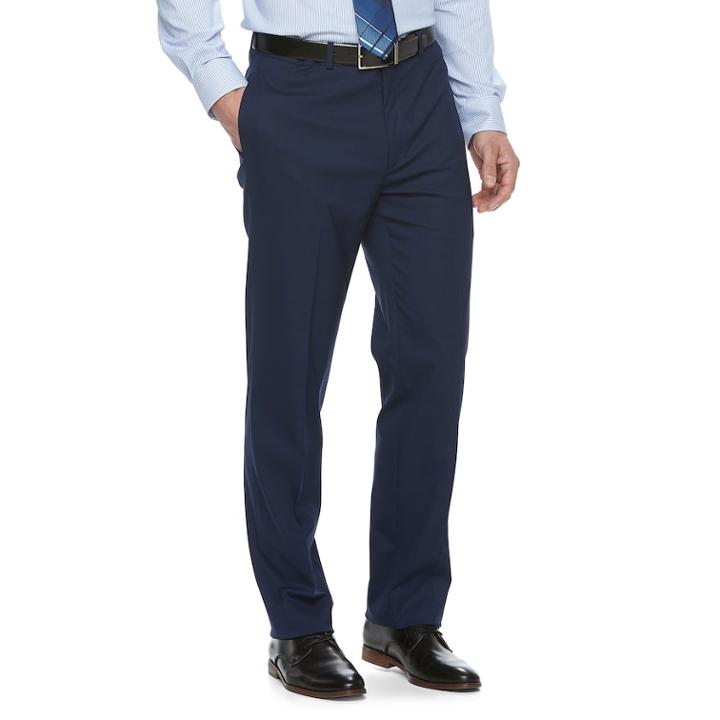 Men's Van Heusen Flex Slim-fit Stretch Suit Pants, Size: 40x32, Blue (navy)