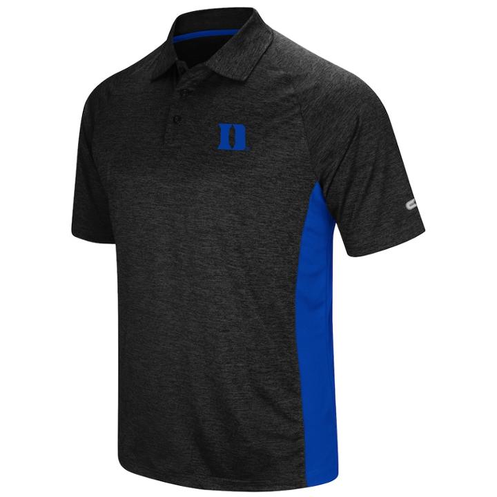 Men's Colosseum Duke Blue Devils Wedge Polo, Size: Small, Dark Grey