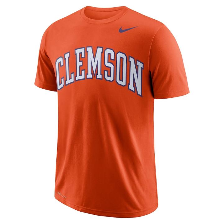 Men's Nike Clemson Tigers Wordmark Tee, Size: Xl, Orange