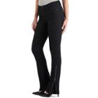 Women's Rock & Republic&reg; Kasandra Zipper Accent Bootcut Jeans, Size: 8 T/l, Black