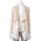 Women's Juicy Couture Textured Metallic Cardigan, Size: Small, Natural