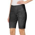 Women's Gloria Vanderbilt Marion Bermuda Shorts, Size: 4, Black