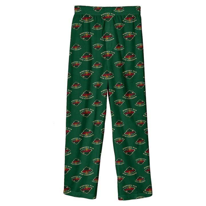 Boys 8-20 Minnesota Wild Lounge Pants, Size: L 14-16, Green