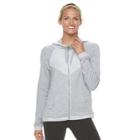 Women's Tek Gear&reg; French Terry Hooded Jacket, Size: Medium, Med Grey