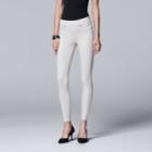 Simply Vera Vera Wang Contemporary Denim Leggings, Women's, Size: Medium, White
