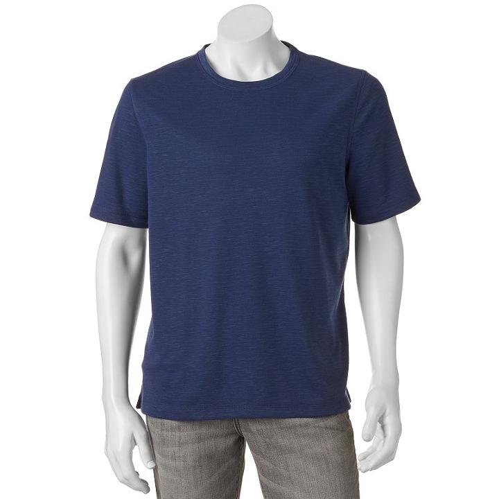 Men's Croft & Barrow&reg; Classic-fit Island Crewneck Tee, Size: Xxl, Dark Blue