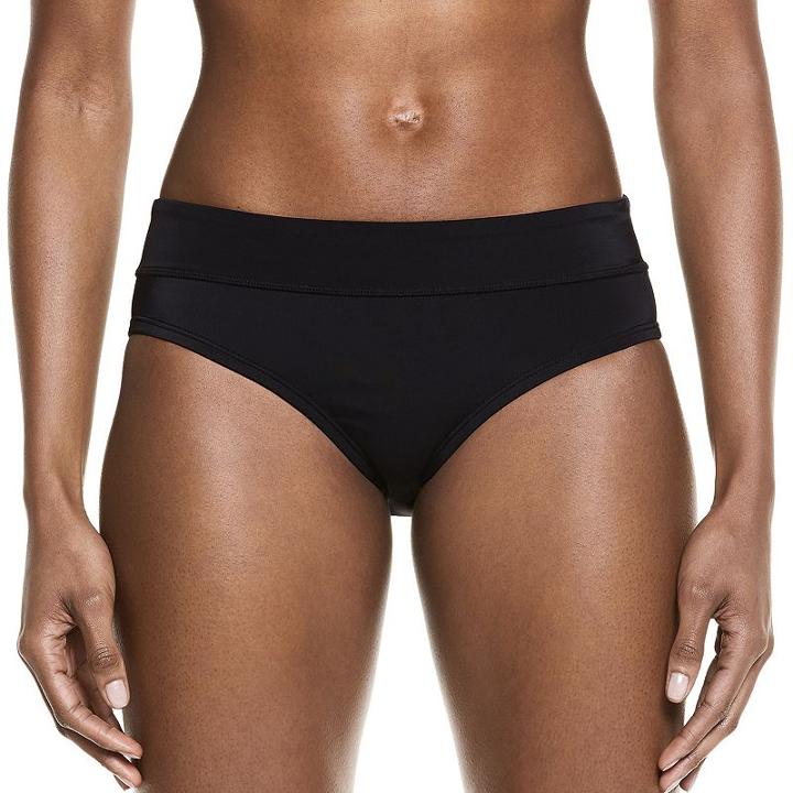 Women's Nike Moderate Brief Bikini Bottoms, Size: Medium, Grey (charcoal)