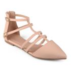 Journee Collection Dorsy Women's Pointed-toe Flats, Girl's, Size: Medium (7.5), Light Pink