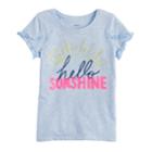 Girls 4-12 Sonoma Goods For Life&trade; Overlapping Ruffle Tee, Size: 6, Lt Purple