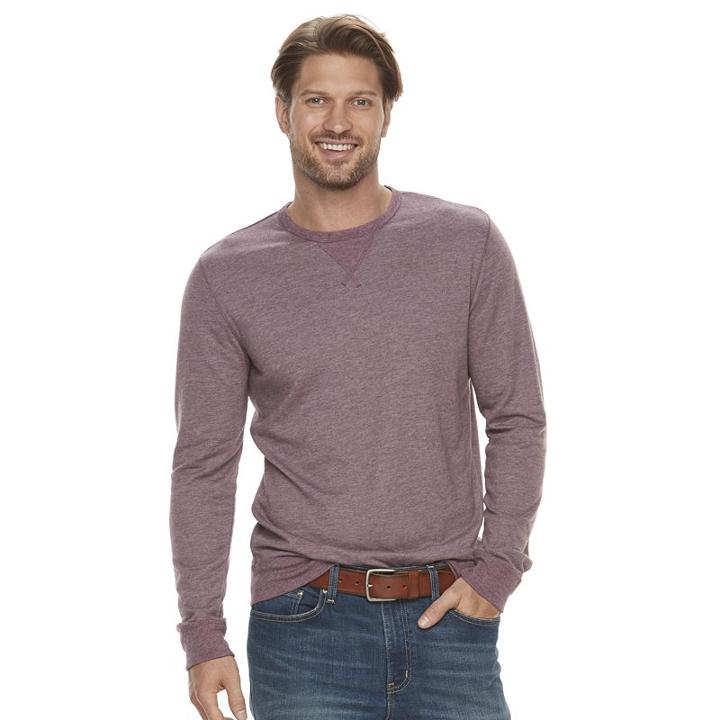 Men's Sonoma Goods For Life&trade; Modern-fit Double-knit Tee, Size: Xl, Red