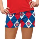 Women's Loudmouth Chicago Cubs Argyle Shorts, Size: 8, Med Blue