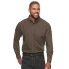 Men's Haggar&reg; Weekender Classic-fit Button-down Shirt, Size: Medium, White Oth