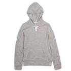 Girls 7-16 Harper & Elliot Lace-up Neck Hoodie, Size: Medium, Light Grey