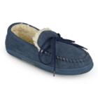 Oxford And Finch Men's Moccasin Slippers, Size: Medium (9), Blue (navy)
