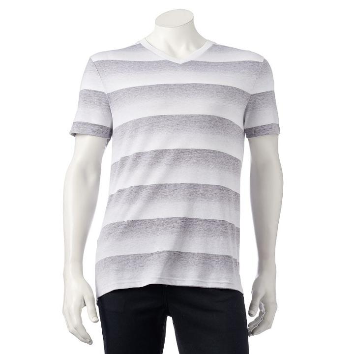Big & Tall Urban Pipeline&reg; Reverse Print V-neck Tee, Men's, Size: 3xl, Grey