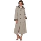 Women's Gallery Long Rain Coat, Size: Large, Dark Beige