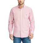 Men's Chaps Classic-fit Solid Oxford Stretch Button-down Shirt, Size: Large, Pink