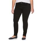 Juniors' Plus Size So&reg; Embroidered Denim Skinny Jeans, Girl's, Size: 22 W, Black