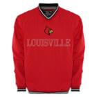 Men's Franchise Club Louisville Cardinals Trainer Windshell Pullover, Size: Xxl, Red