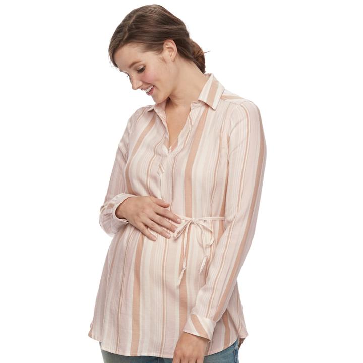 Maternity A:glow Essential Shirt, Women's, Size: Xl-mat, Light Pink