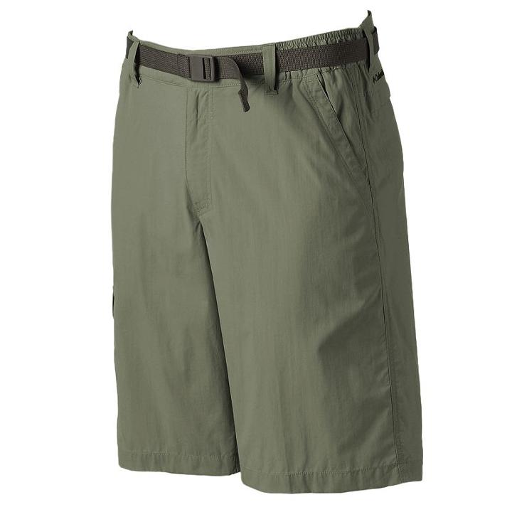 Men's Columbia Omni-shade Sycamore Falls Belted Shorts, Size: 36, Med Green